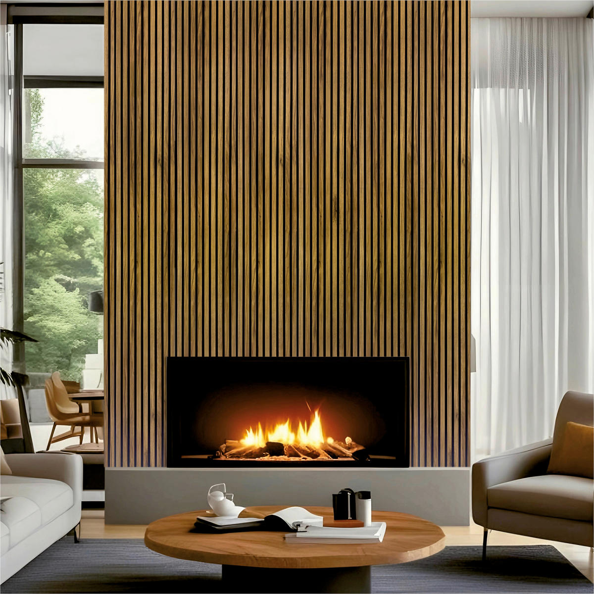 AKUSTIKPANEEL Economico  - Eichefarben, Basics, Holzwerkstoff/Kunststoff (240/38/1,65cm)