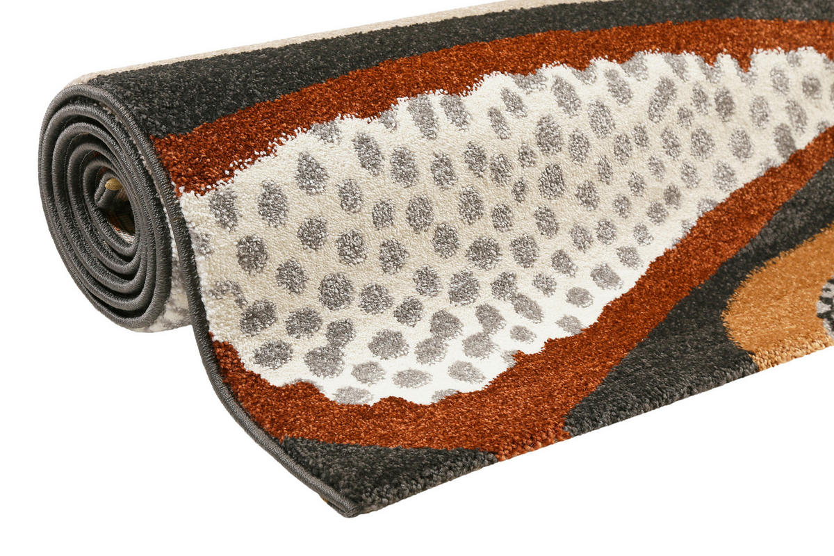 FLACHWEBETEPPICH 133/200 cm Hazel Anthrazit, Braun, Grün, Schwarz, Beige  - Anthrazit/Beige, KONVENTIONELL, Textil (133/200cm) - Esprit