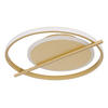 LED SVJETILJKA STROPNA REBALL  - zlatne boje/opalna, Basics, metal/plastika (40/36/5cm)