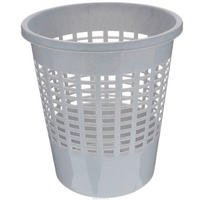 PAPÍRKOSÁR 11 l  - szürke, Basics, műanyag (27.5/27.5/29.5cm)