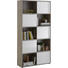 REGAL Eichefarben, Weiß - Eichefarben/Schwarz, Design, Kunststoff (90/182/33cm) - Carryhome REGAL Eichefarben, Weiß - Eichefarben/Schwarz, Design, Kunststoff (90/182/33cm) - Carryhome