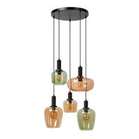 LED-PENDELLEUCHTE 65/65/174 cm  - KONVENTIONELL, Glas (65/65/174cm) - Lucide