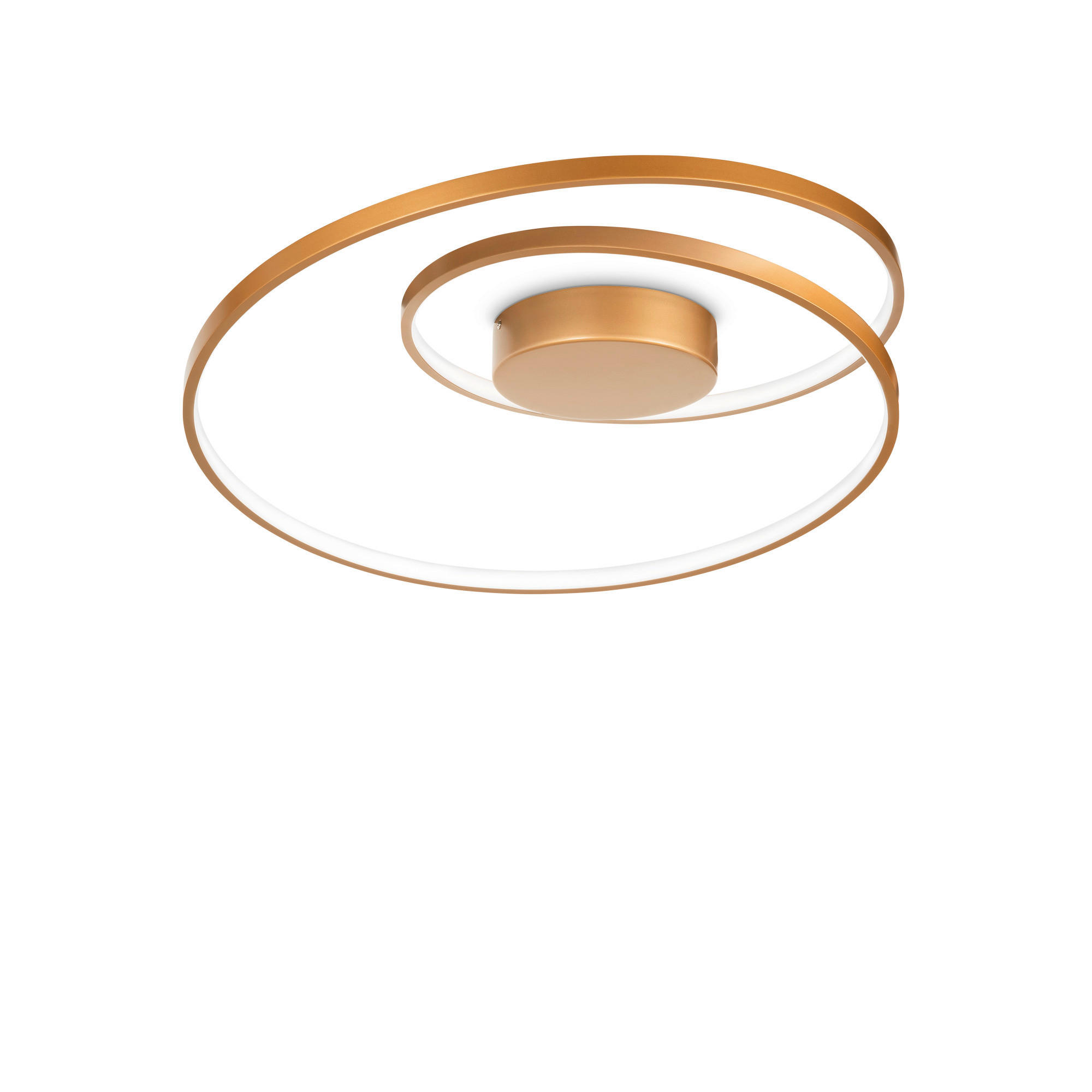LED-DECKENLEUCHTE 60/18 cm   - Messingfarben, Design, Kunststoff/Metall (60/18cm) - Ideal Lux