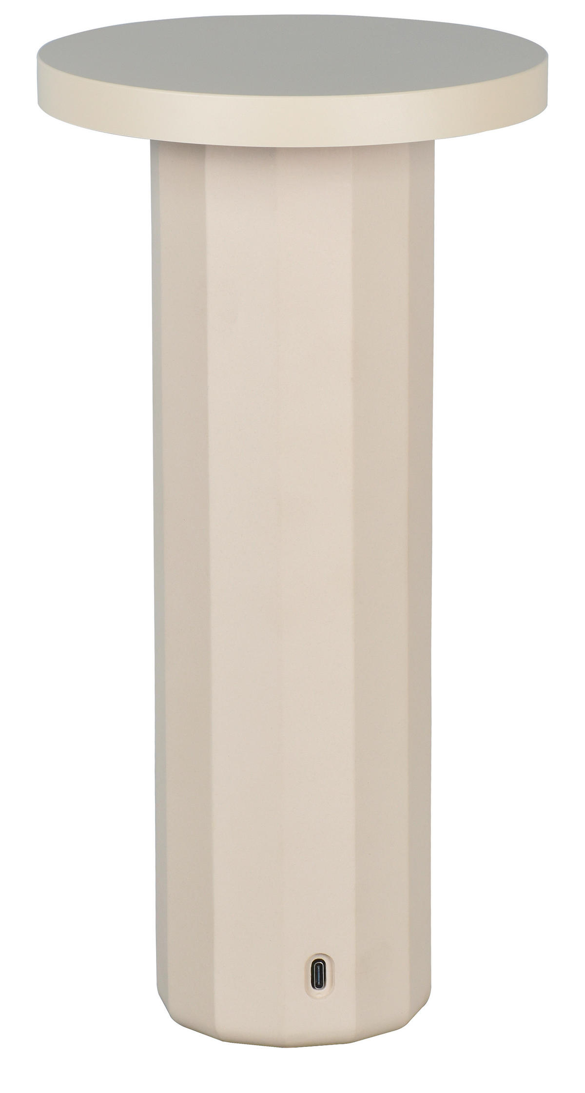 STOLNÍ LAMPA NA BATERIE, dotykový stmívač, 16/31,6 cm  - pískové barvy, Design, kov/kámen (16/31,6cm) - Dieter Knoll