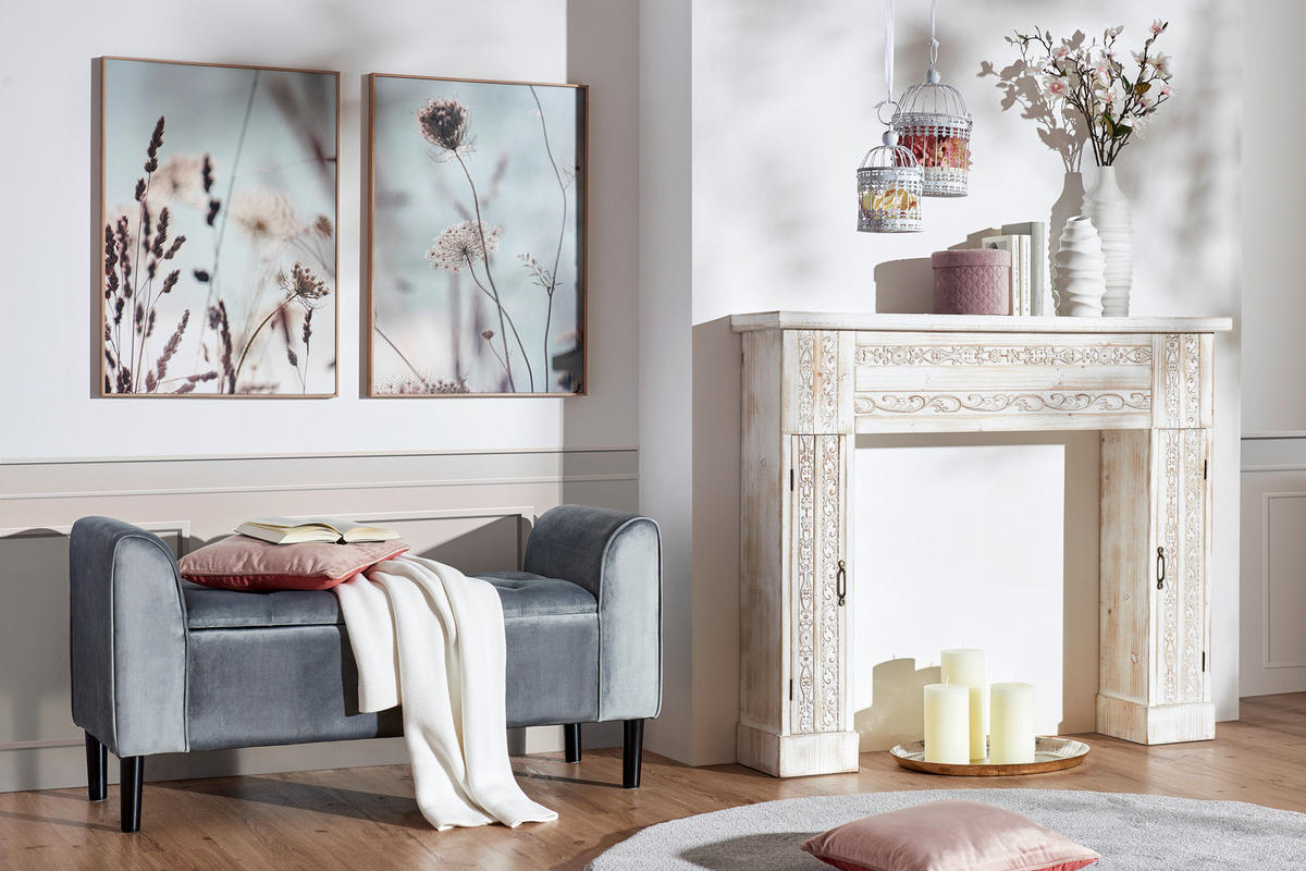 VASE 36,6 cm  - Weiß, Design, Keramik (12,5/36,6/13,5cm) - Ambia Home