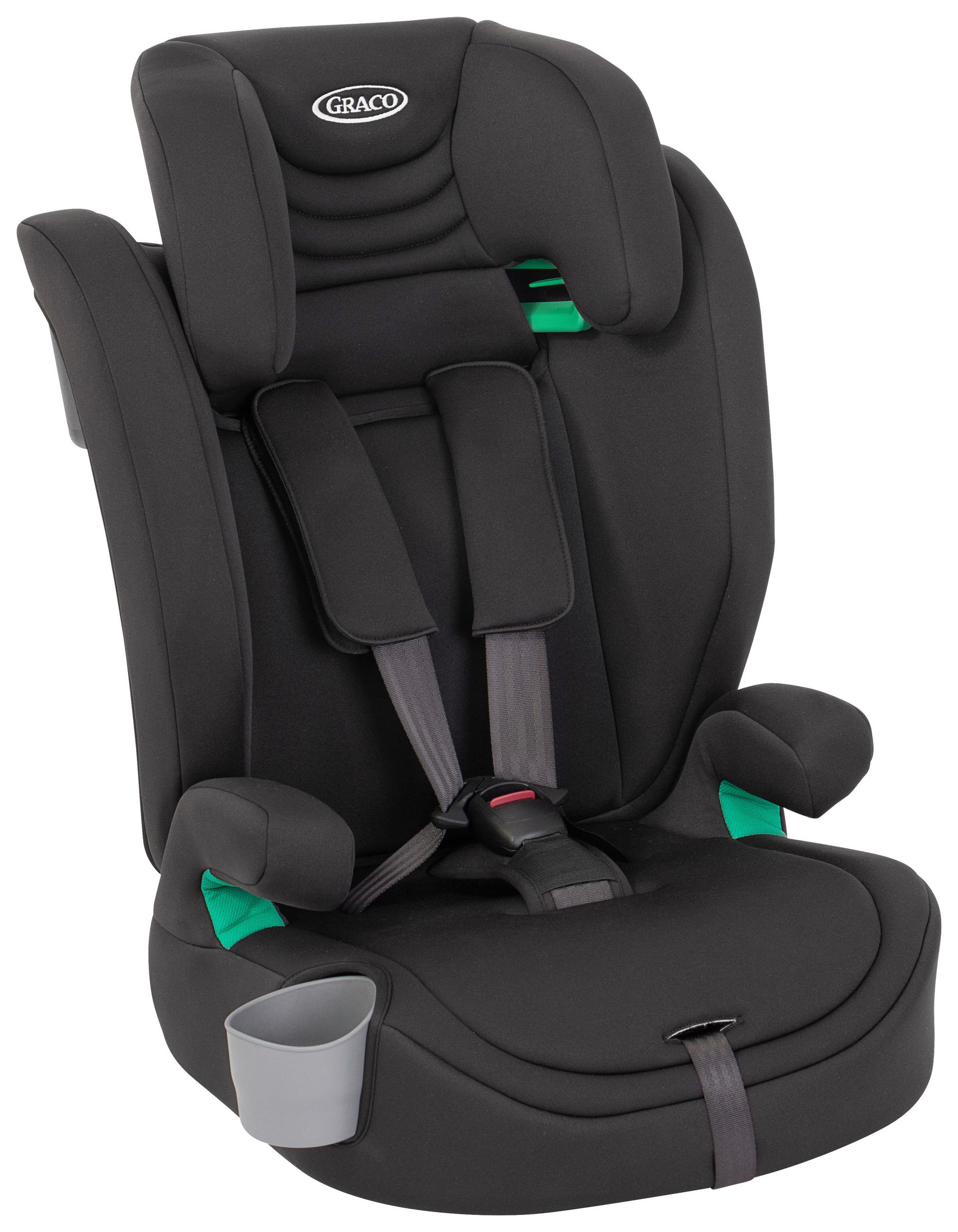 KINDERAUTOSITZ Eldura R129 MIDNIGHT   - Schwarz, Basics, Textil (53/46/56cm) - Graco