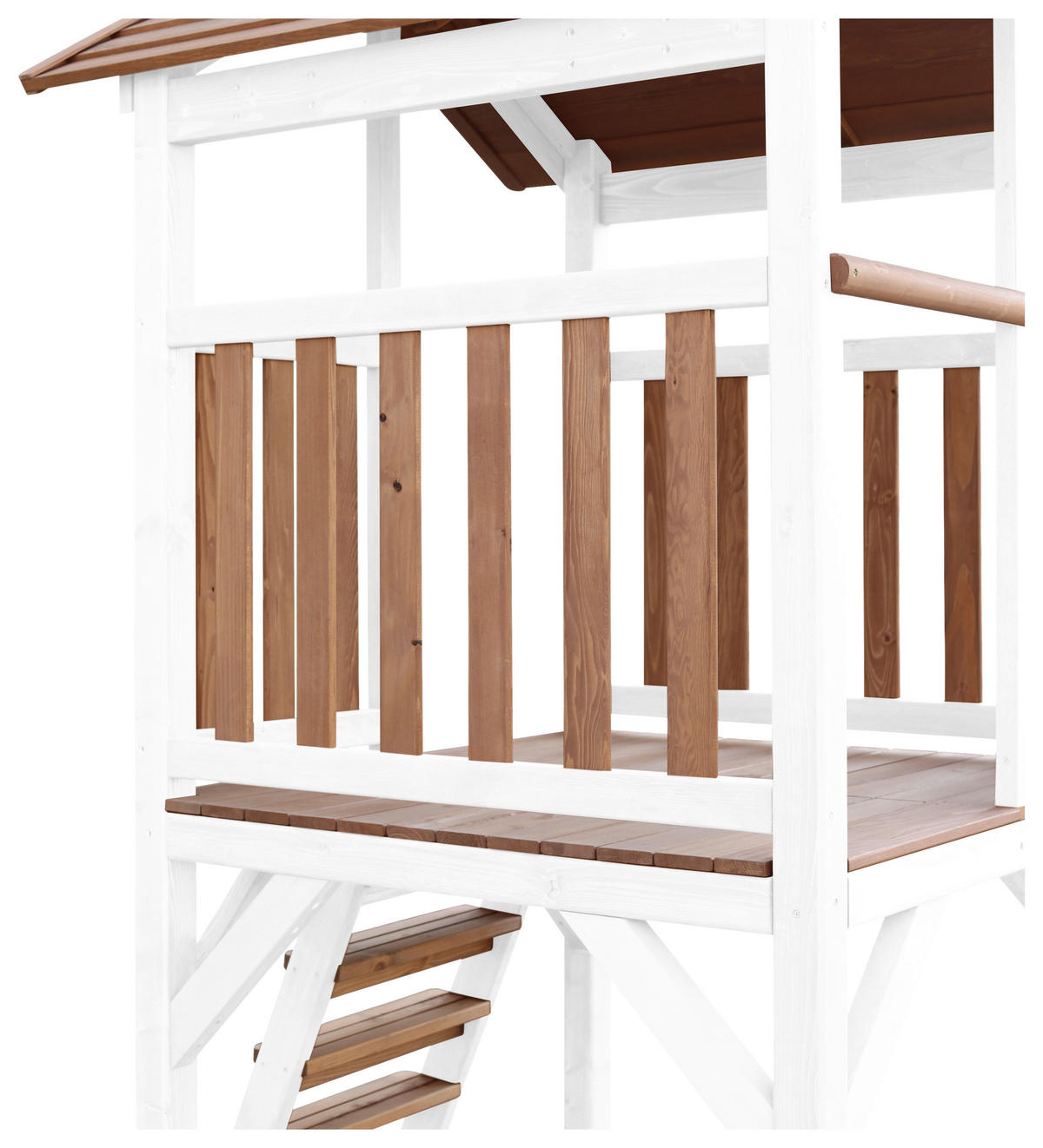 SPIELTURM 356,6/241,9/349 cm  - Weiss/Braun, Konventionell, Holz/Kunststoff (356,6/241,9/349cm)