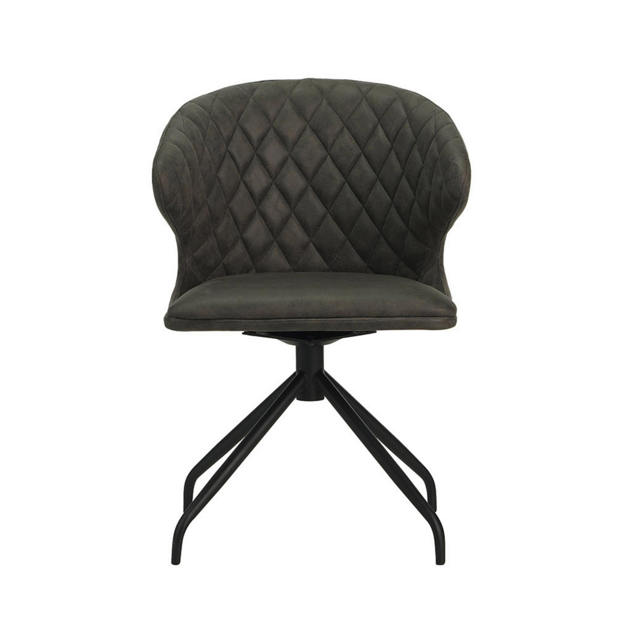 ŽIDLE S PODRUČKAMI, mikrovlákno, antracitová - černá/antracitová, Moderní, kov/textil (56/80/44cm) - MID.YOU