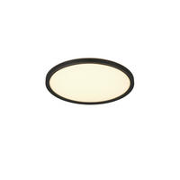 LED-DECKENLEUCHTE  29/3 cm    - Weiss/Schwarz, Basics, Kunststoff (29/3cm)