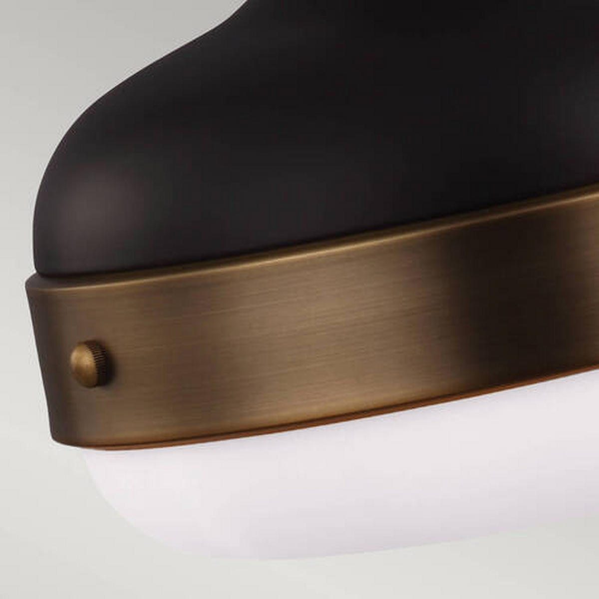 VISEČA SVETILKA  Elstead Cadence      33/48.3 cm      E27 - črna/barve medenine, Konvencionalno, kovina/steklo (33/48.3cm) - Elstead Lighting