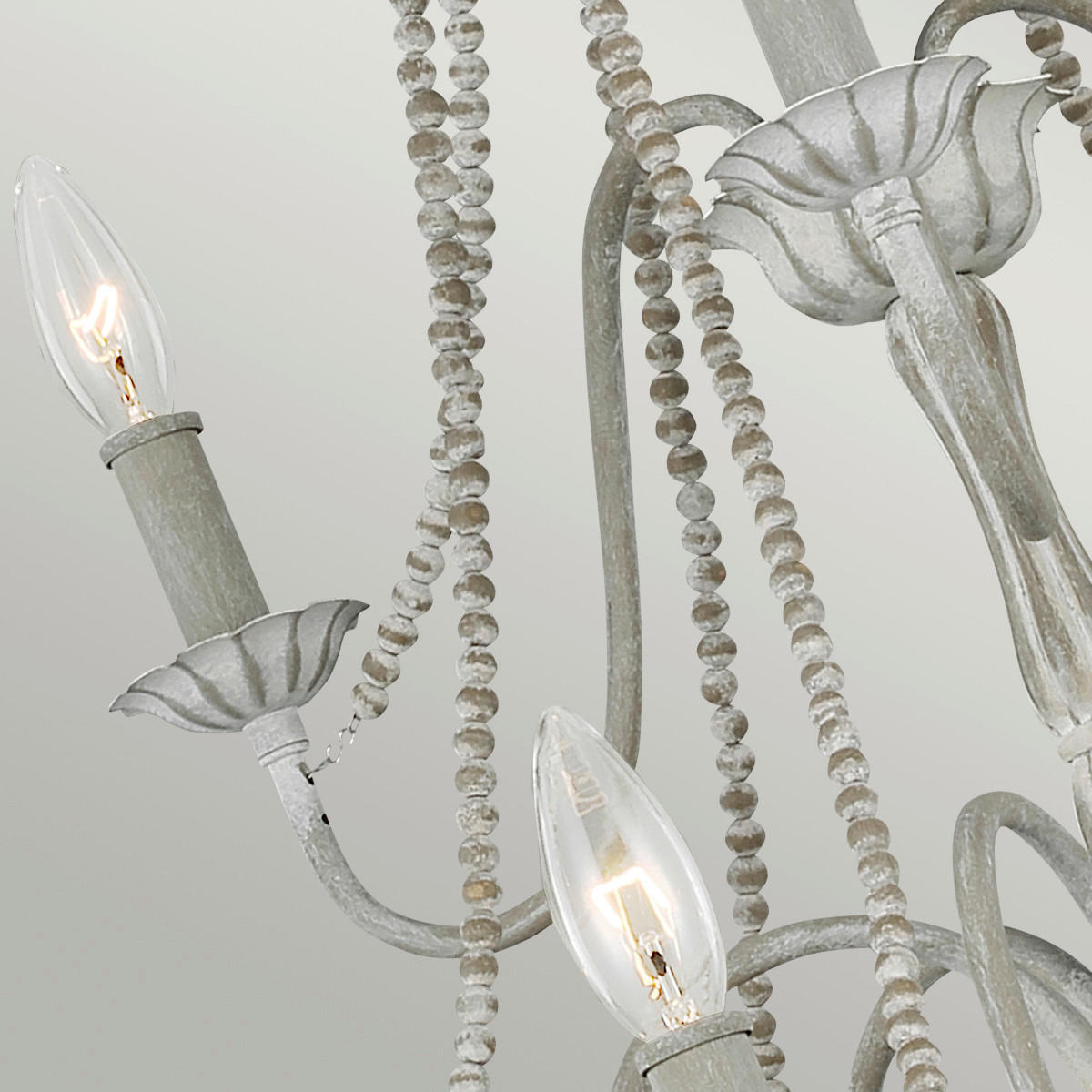 KRONLEUCHTER Elstead Maryville 81.3/93.4 cm   - Hellgrau, KONVENTIONELL, Holz/Metall (81.3/93.4cm) - Elstead Lighting