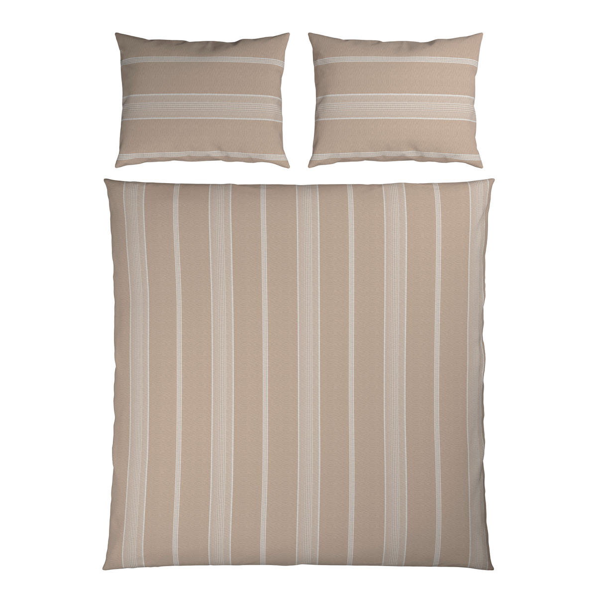 BETTWÄSCHESET 3-teilig REMSA Flanell 200/210 cm  - Beige, Konventionell, Textil (200/210cm) - Esposa