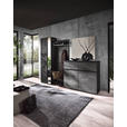 GARDEROBE 4-teilig  in 235/196/39 cm  - Anthrazit, Design, Glas/Holz (235/196/39cm) - Johann Jakob