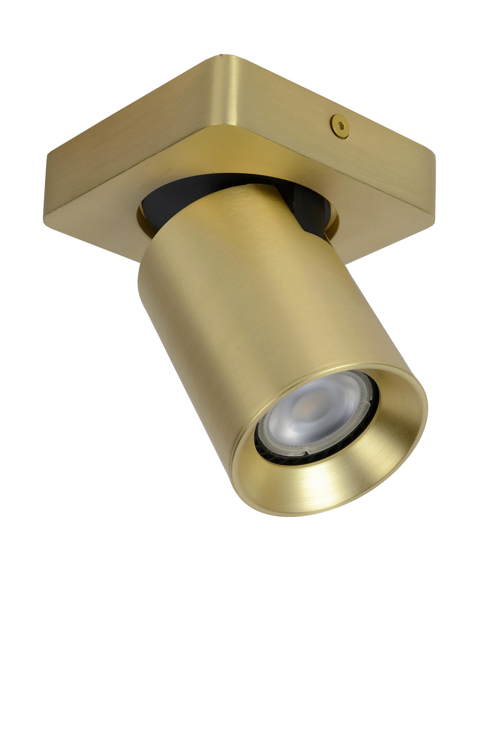 LED-STRAHLER - Messingfarben, Basics, Metall (10/10/11.5cm) - Lucide