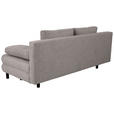SCHLAFSOFA Lia in Webstoff Dunkelgrau  - Dunkelgrau/Schwarz, Design, Textil/Metall (197/84/92,5cm) - Hom`in