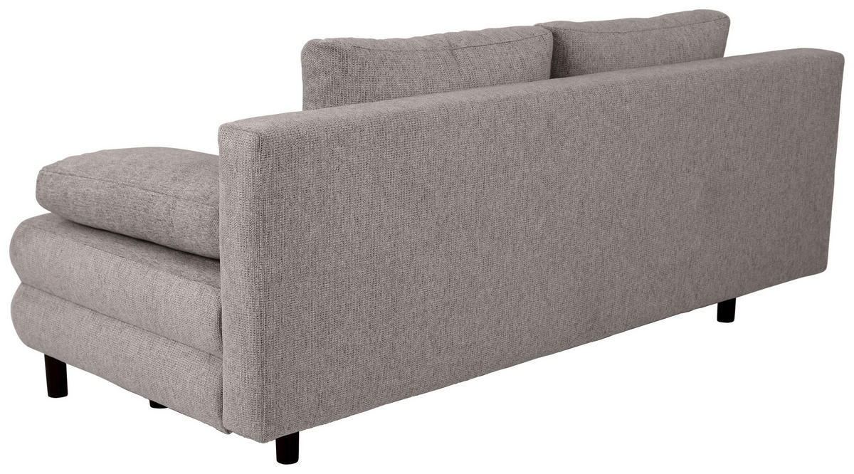 SCHLAFSOFA Webstoff Dunkelgrau  - Dunkelgrau/Schwarz, Design, Textil/Metall (197/84/92,5cm) - home24