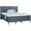 BOXSPRINGBETT 160/200 cm  in Blau  - Blau/Schwarz, Konventionell, Textil/Metall (160/200cm) - Dieter Knoll