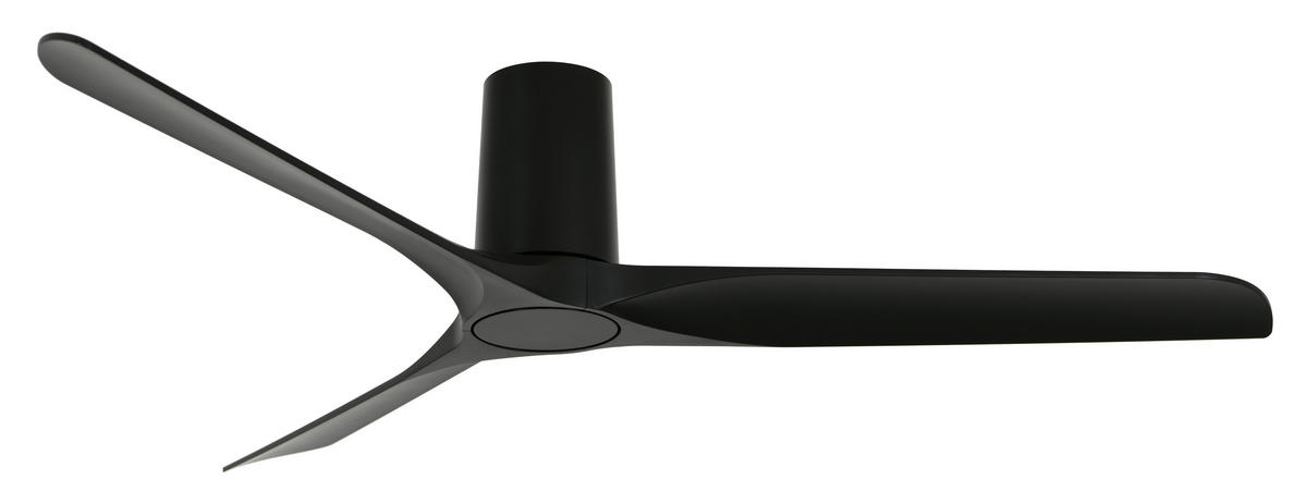DECKENVENTILATOR {item..attr('I-DIMENSION'),[ ]}{itemattr('O-DIMENSION'),[ ]}132 cm  - Schwarz, Trend, Kunststoff (132cm) - P & B