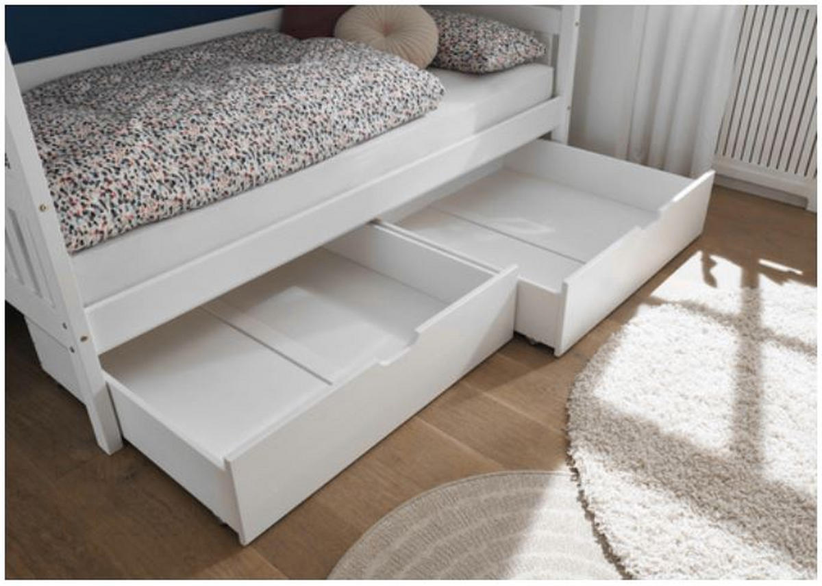 SÄNGLÅDA vit  - vit, Klassisk, metall/trä (99/26/91cm) - Stylife