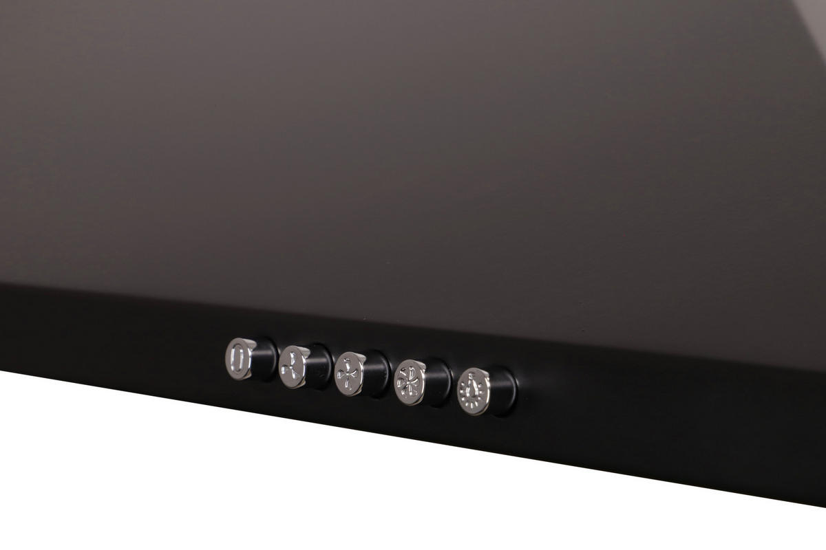 DUNSTABZUGSHAUBE CH22055-90S  - Schwarz, Basics, Metall (90/58-96/47,5cm) - Respekta