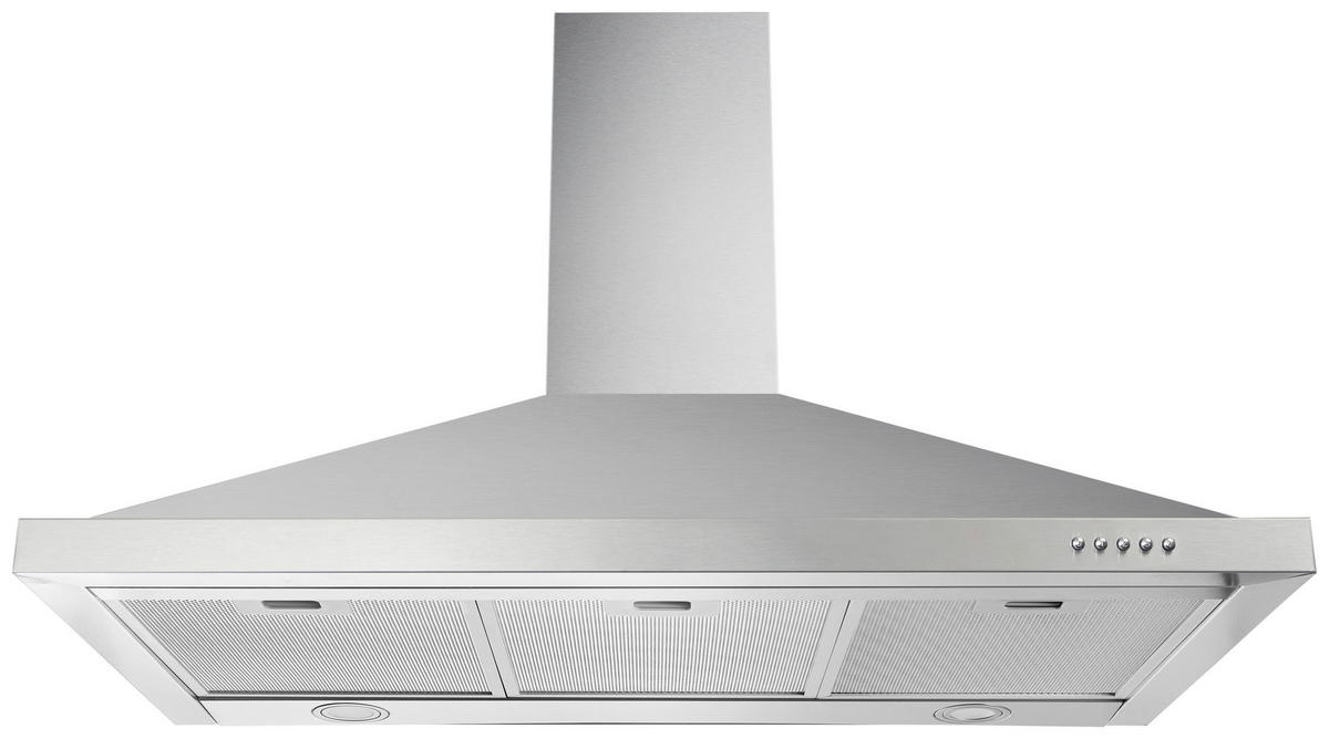 FLÄKTKÅPA CH44068-90IX-A  - stålfärgad, Trend, metall (90/63,5-102,5/50cm) - Respekta