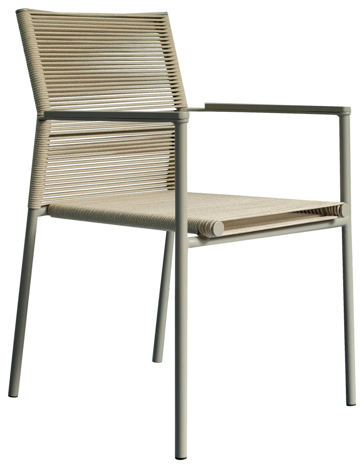 STAPELSESSEL Aluminium Beige  - Beige, MODERN, Textil/Metall (55,5/82,5/59cm) - Amatio
