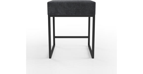 NACHTSCHRANK 45/55/45 cm - Dunkelgrau/Schwarz, Design, Textil/Metall (45/55/45cm) - Esposa
