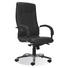 CHEFSESSEL Schwarz - Chromfarben/Schwarz, KONVENTIONELL, Leder/Kunststoff (70/112.5-121./70cm) CHEFSESSEL Schwarz - Chromfarben/Schwarz, KONVENTIONELL, Leder/Kunststoff (70/112.5-121./70cm)
