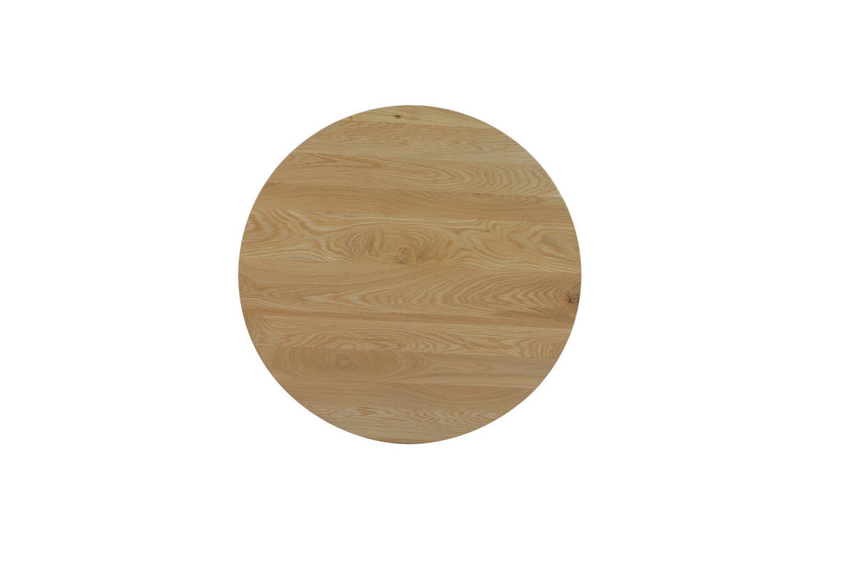 ESSTISCH 80/80/75 cm Echtholz  Holz rund Eichefarben  - Eichefarben, KONVENTIONELL, Holz (80/80/75cm) - Linea Natura