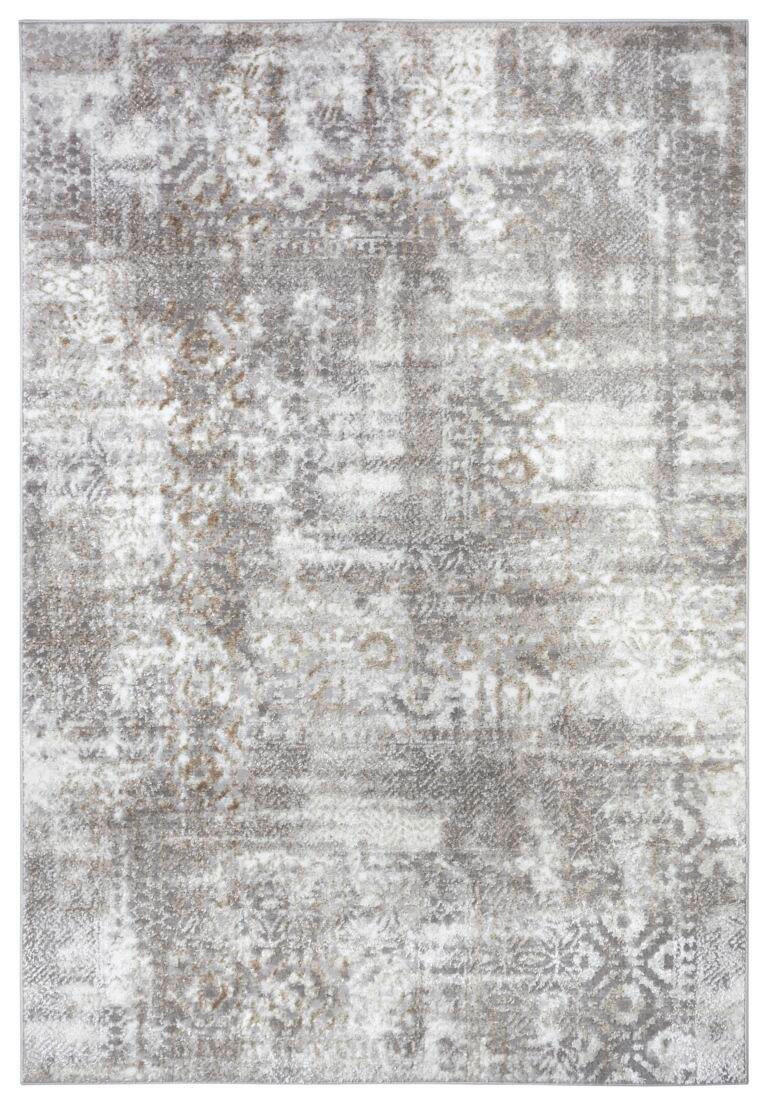 VINTAGE-TEPPICH 67/120 cm Shine Braun, Grau  - Braun/Grau, Design, Kunststoff (67/120cm)