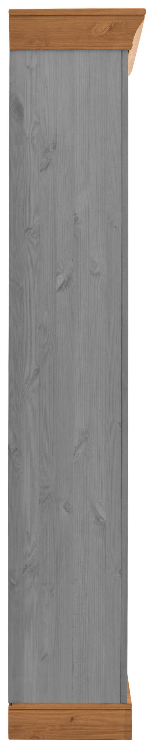 REGAL Kiefer massiv Laugenfarbig, Grau  - Laugenfarbig/Grau, ROMANTIK / LANDHAUS, Holz (108/202/38cm) - Boxxx