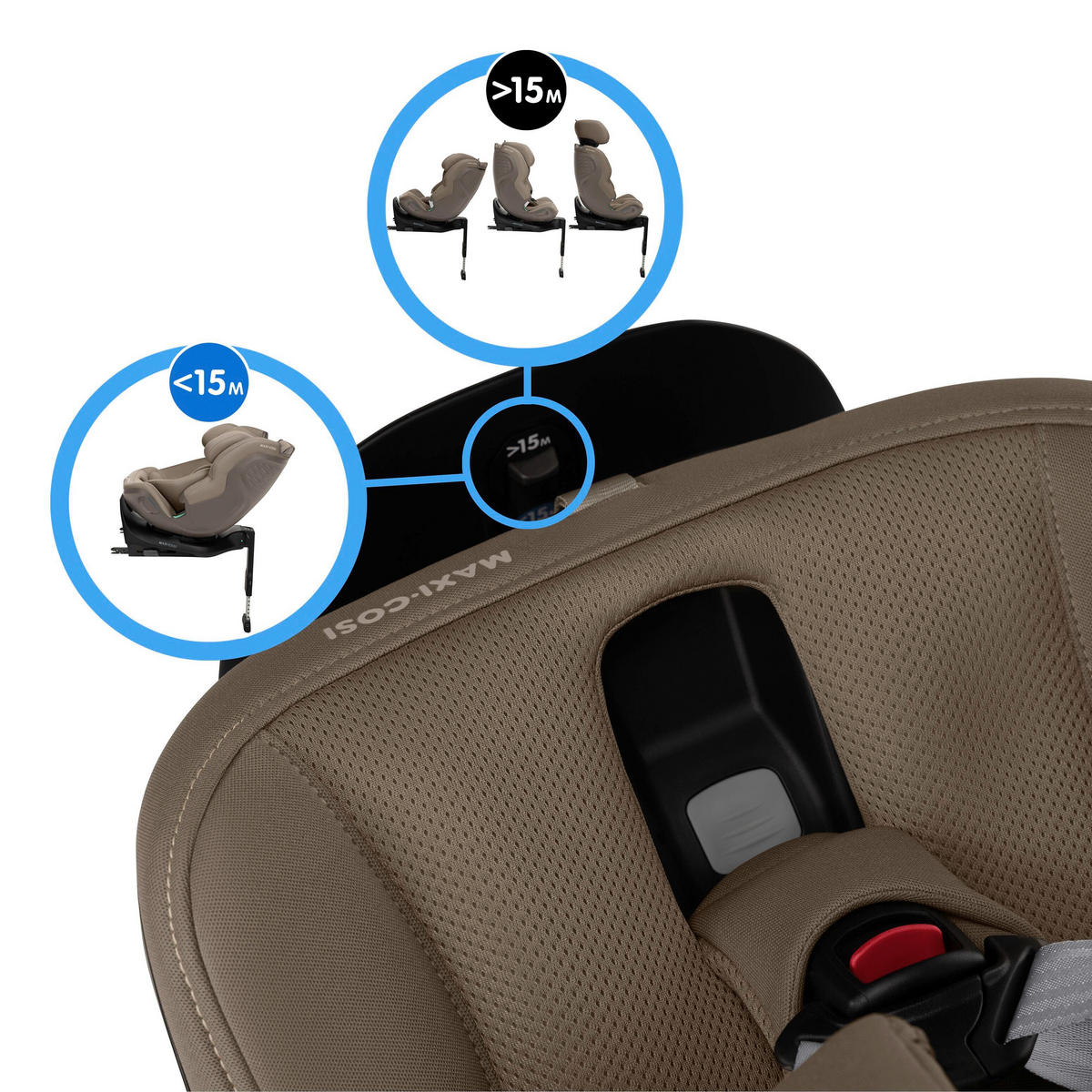 KINDERAUTOSITZ Emerald 360 Plus  - Braun, Basics, Kunststoff/Textil (44/56,5/63cm) - Maxi-Cosi