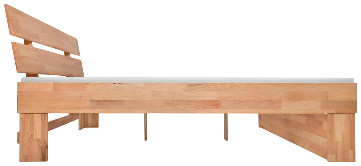BETT 140/200 cm  in Kernbuche  - Kernbuche, Natur, Holz (140/200cm) - Carryhome