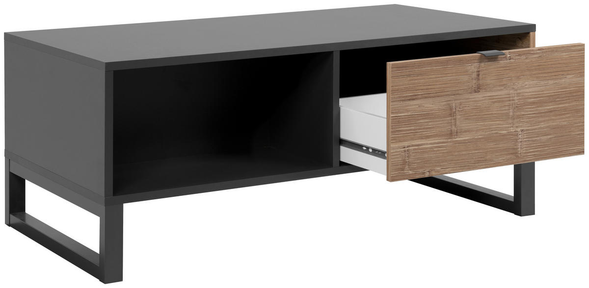 COUCHTISCH in Holzwerkstoff 108/45/60 cm  - Hellbraun/Anthrazit, Design, Holzwerkstoff/Kunststoff (108/45/60cm) - MID.YOU