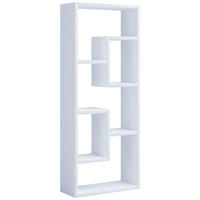 STENSKI REGAL 36/92/15 cm bela  - bela, Design, leseni material (36/92/15cm) - MID.YOU