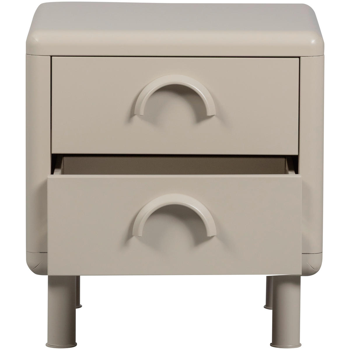 NACHTTISCH 42/45/42 cm  - Sandfarben, Design, Metall (42/45/42cm) - Livetastic