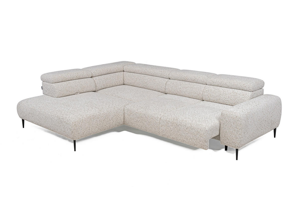 SOFFA i textil ecru  - svart/ecru, Design, metall/textil (304/77/108cm) - Stylife