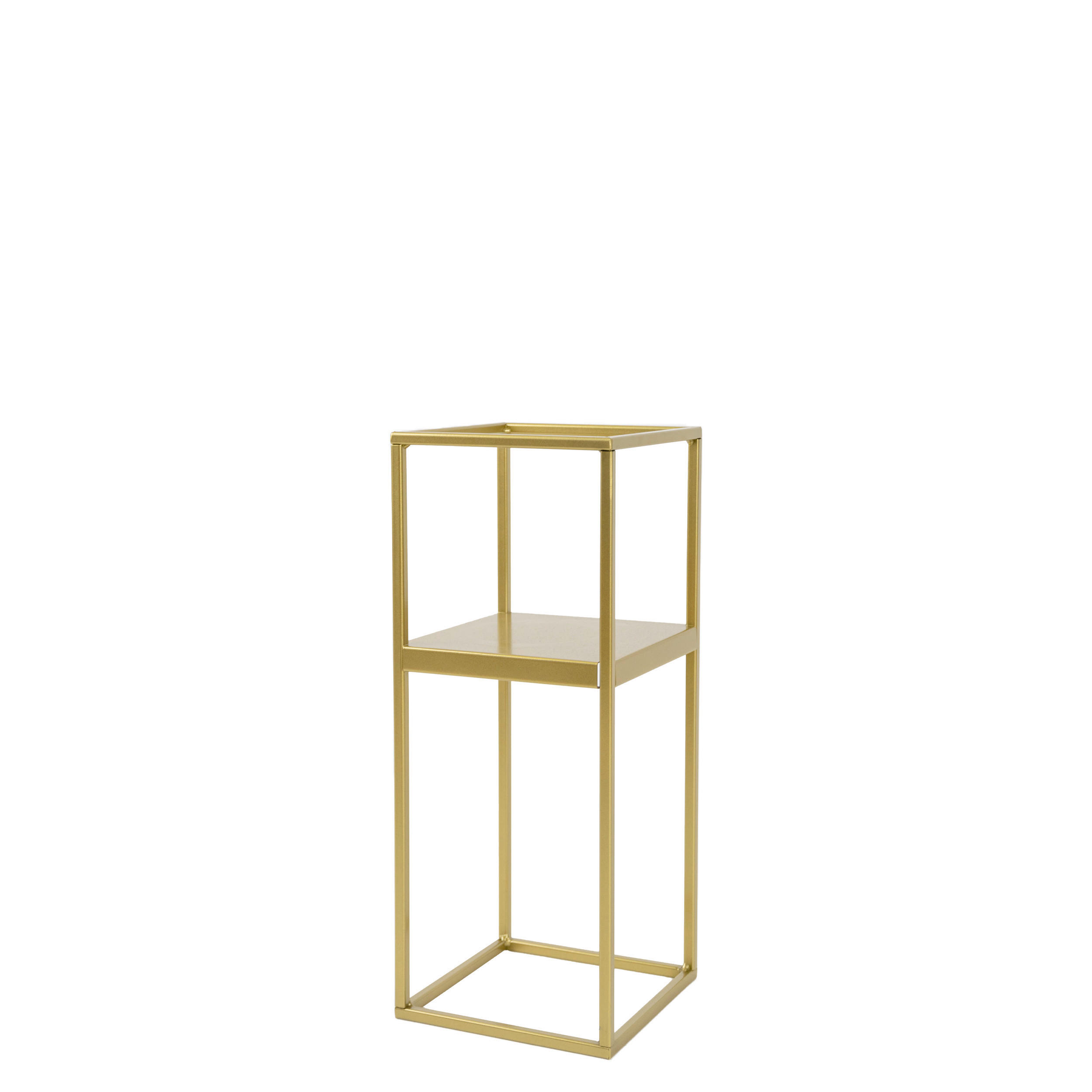 BLUMENSTÄNDER Metall  - Goldfarben, Basics, Metall (19/47/19cm)