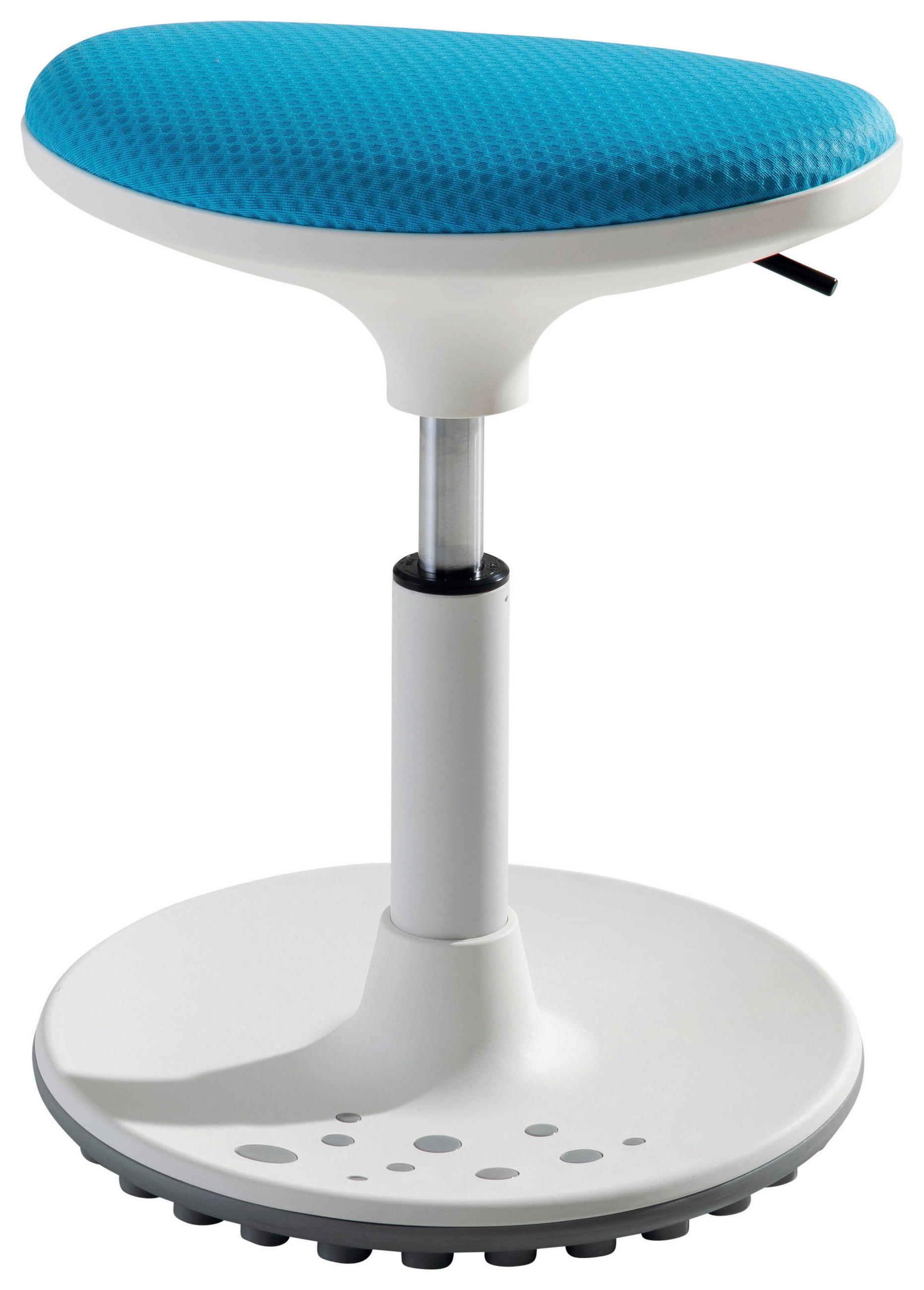 BÜROHOCKER Blau, Weiß  - Blau/Weiß, Design, Kunststoff/Textil (38/48/27,5cm) - Paidi