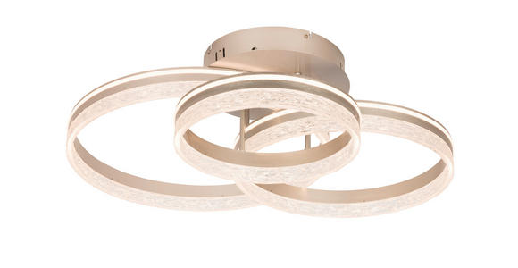 LED-DECKENLEUCHTE 72/63/22 cm   - Cappuccino, Design, Kunststoff/Metall (72/63/22cm) - Novel