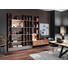 WOHNWAND Asteiche massiv Eichefarben, Grau - Edelstahlfarben/Eichefarben, Design, Holz/Holzwerkstoff (361/260/46cm) - Anrei WOHNWAND Asteiche massiv Eichefarben, Grau - Edelstahlfarben/Eichefarben, Design, Holz/Holzwerkstoff (361/260/46cm) - Anrei