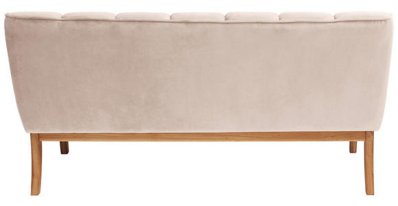SITZBANK 183/94/82 cm in Taupe, Eichefarben - Taupe/Eichefarben, Design, Holz/Textil (183/94/82cm) - Carryhome