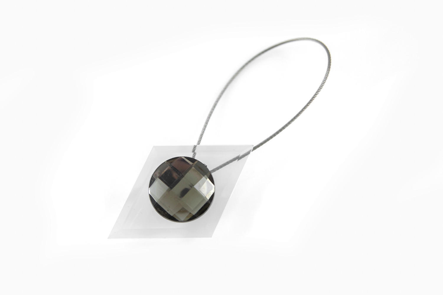 MAGNET PENTRU PRINDERE PERDEA  - gri, Basics, metal (1/4cm)