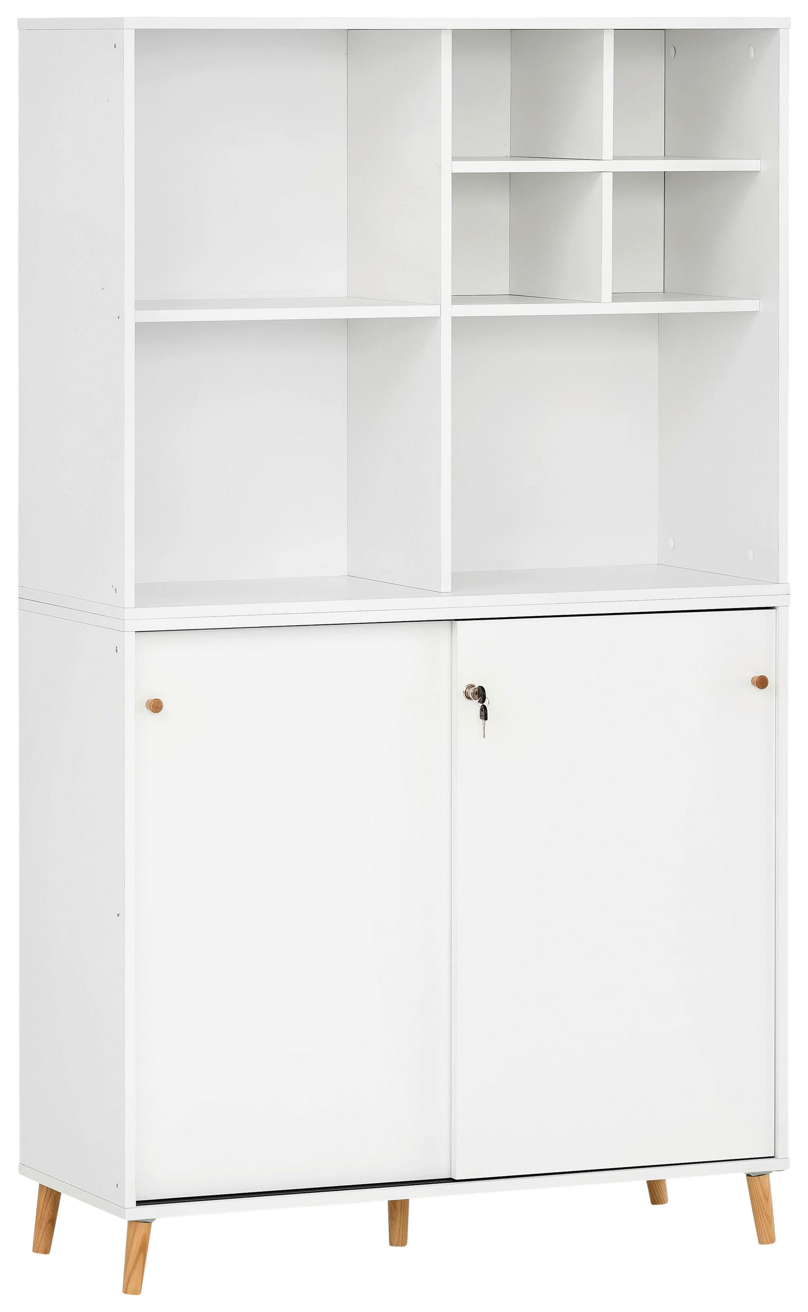 AKTENSCHRANK Weiß  - Weiß, MODERN, Holzwerkstoff (100,1/174,2/41cm) - MID.YOU