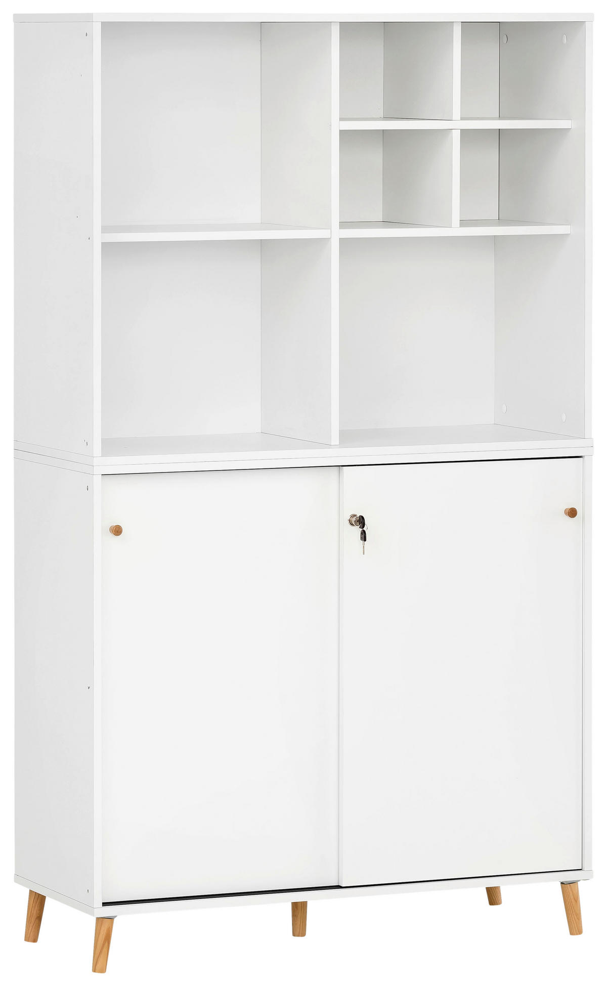 AKTENSCHRANK 100,1/174,2/41 cm  - Weiß, MODERN, Holzwerkstoff (100,1/174,2/41cm) - MID.YOU