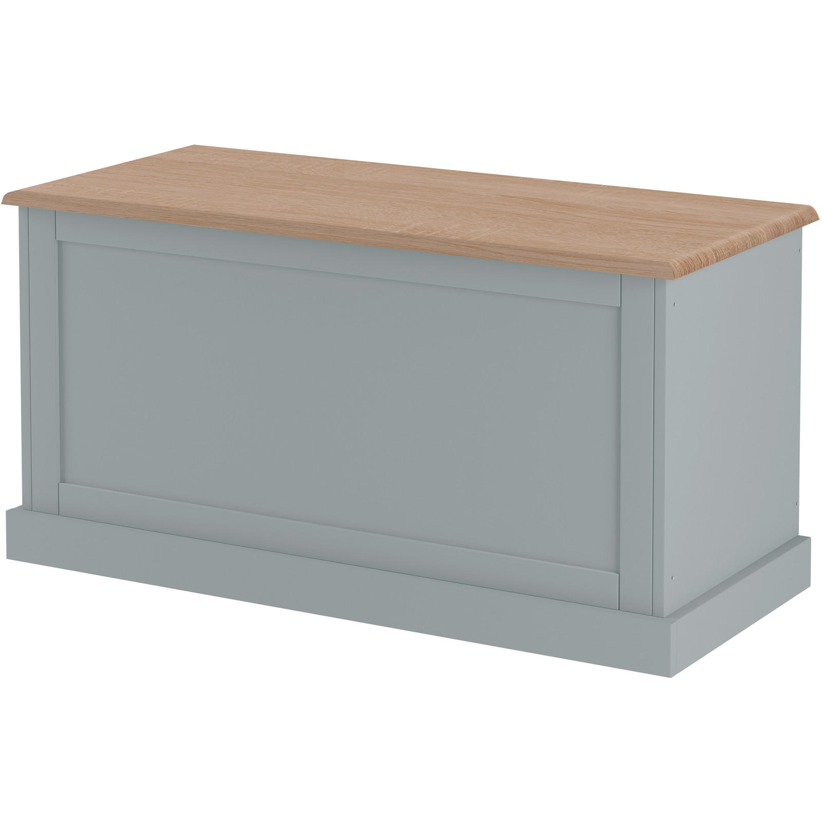 TRUHE Holzwerkstoff  - Eichefarben/Grau, Design, Holzwerkstoff (80/45/40cm) - MID.YOU