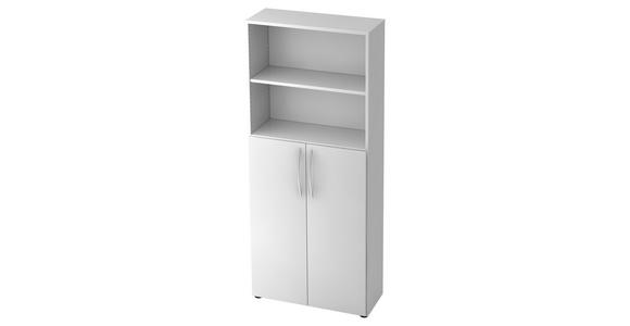 AKTENSCHRANK 80/188/34,6 cm  - Weiß, KONVENTIONELL, Holzwerkstoff (80/188/34,6cm) - Venda