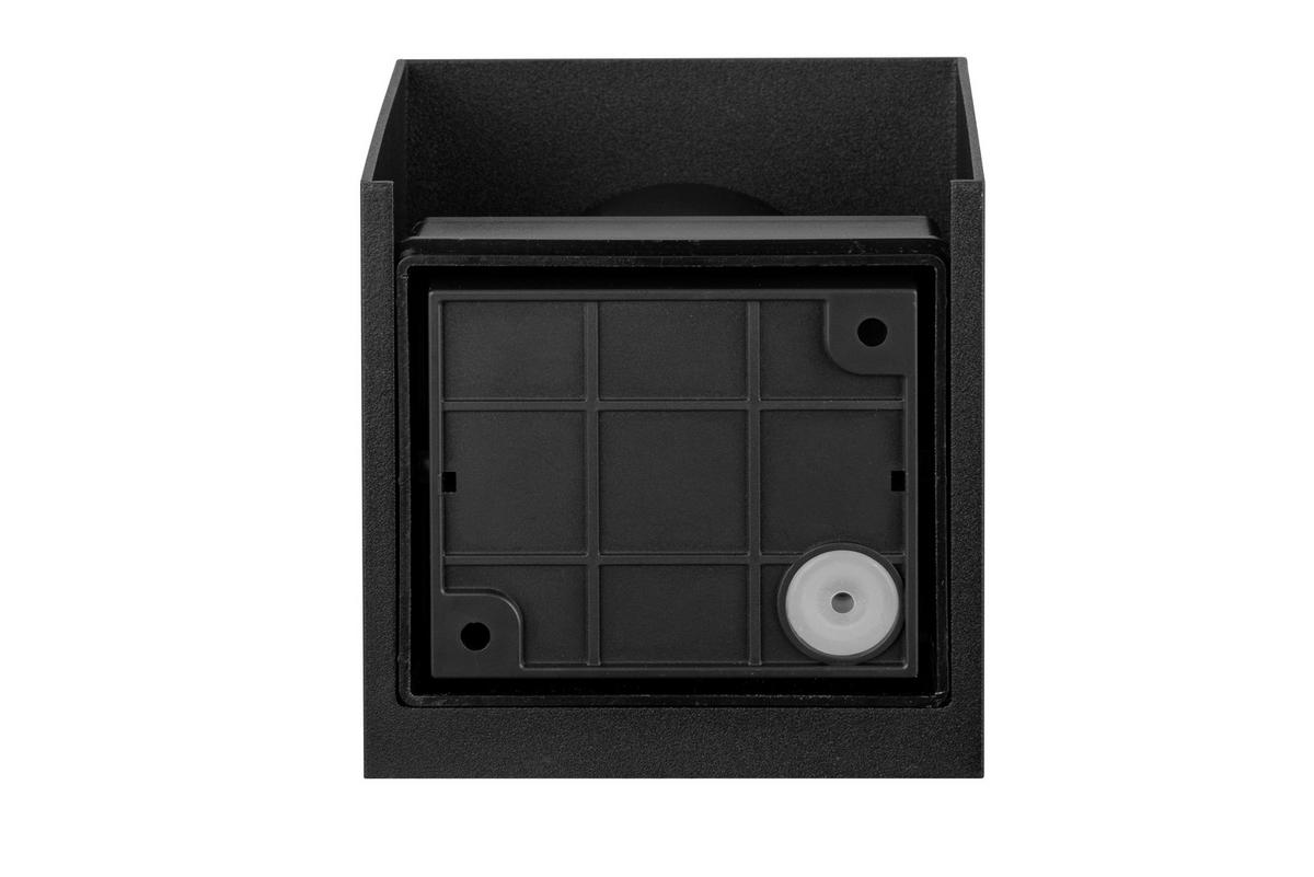 LED-WANDLEUCHTE 10/10/10 cm   - Schwarz, Basics, Kunststoff/Metall (10/10/10cm) - Novel