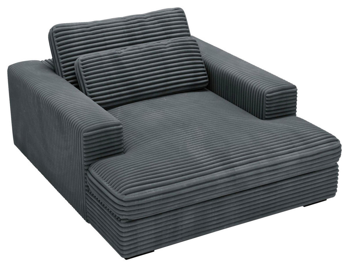 XXL-SESSEL - Creme/Schwarz, MODERN, Kunststoff/Textil (122/80/159cm) - Lomoco