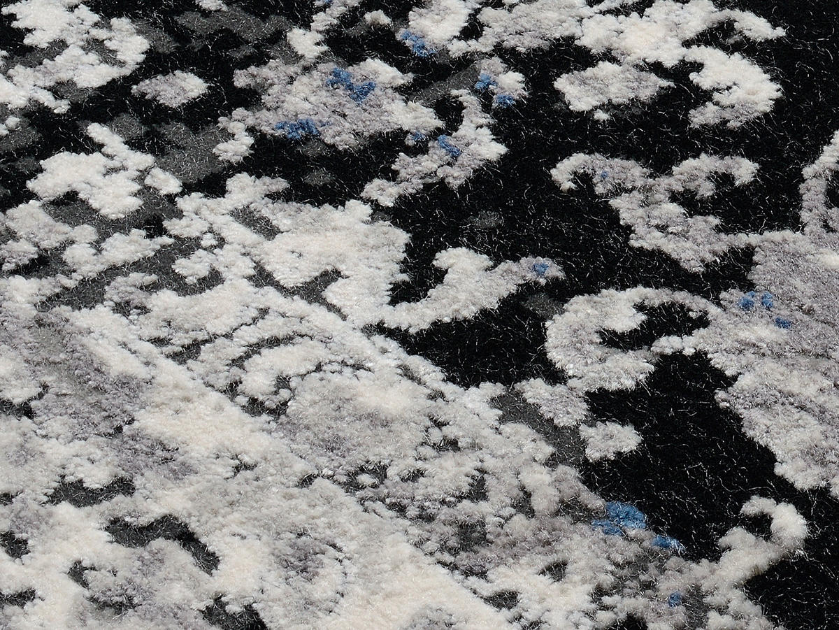 WEBTEPPICH 160/230 cm Colorado Flower Grau, Schwarz, Hellgrau, Dunkelgrau  - Dunkelgrau/Hellgrau, Design, Textil (160/230cm) - Musterring